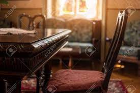 Shop for vintage furniture at auction from stickley, starting bids at $1. Antique Table And Chair Classic Room Interior Victorian Furniture Stock Photo Picture And Royalty Free Image Image 69923681