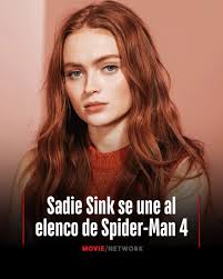 🚨 ¡Sadie Sink se une al elenco de Spider-Man 4! 🚨 La actriz ha sido  confirmada para la próxima entrega de Spider-Man, que llegará a los cines  el 31 de julio de