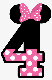 number 3 clipart minnie mouse minnie mouse number 4 png image transparent png free download on seekpng