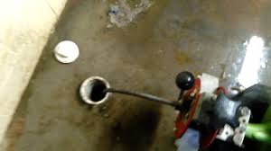 Removing a plug from corroded steel or cast iron fitting is a real chore. Clogged Basement Draining Sewage Waste On Floor Youtube