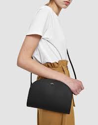 It has been over 3 years since we've carried it on our site. A P C Sac Demi Lune In Embossed Noir Leather Label Noir Spanish Leather