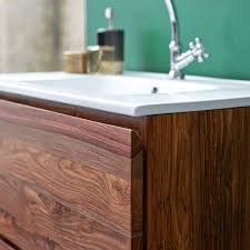 For a modern and contemporary bathroom selecting the ideal countertop. Tikamoon Nova Solid Sheesham Vanity Cabinet With Ceramic Washbasin 80