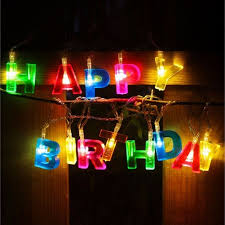 Led Fairy String Light Battery Powered Merry Christmas Happy Birthday Led Lights