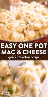 Creamy One Pot Stovetop Mac And Cheese Recipe In 2020 Top Dinner Recipes Easy Mac And Cheese Yummy Side Dish
