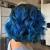 Icy Blue Blue Ombre Hair Short