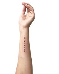 Similar is the case with magnified mermaid tattoos. Patience Small Meaningful Tattoos Tattoo Quotes Patience Tattoo