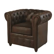 Bruine Suedine Gestoffeerde Fauteuil Chesterfield Maisons Du Monde Fauteuil Capitonne Fauteuil Maison Du Monde Canape Angle