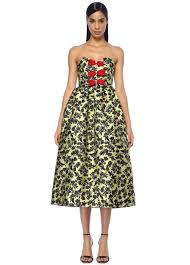 Erdem Sari Kadin Peony Sari Cicek Nakisli Midi Elbise 502345 Beymen Elbise Midi Elbise Moda Stilleri