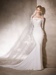 Pronovias Hadrea Wedding Dress New Size 12 399 Fit And Flare Wedding Dress Wedding Dress Long Sleeve Wedding Dresses Simple