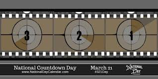 National Countdown Day March 21 National Day Calendar National Day Calendar National Day Day
