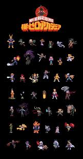 Boku No Hero Academia Pixel Art Full Cast Bokunoheroacademia Fondo De Pantalla De Anime Arte De Anime Dibujos