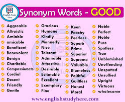 Good Synonyms Words English Study Here Synonyms For Awesome English Study Good Vocabulary Words