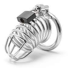 Amazon.com: RZY Steel Metal Male Cock Cage Male Chastity Device Locked Cage  Sex Toy for Men (3 Rings) (Silver) : Health & Household