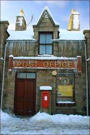 Icy Post Office In Tarves Scotland Old Post Office Post Office