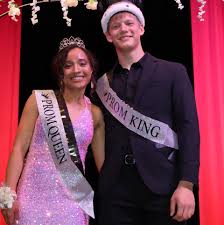 Congrats to Prom Queen & King Luciana Aizpurua & Caleb Danielson Prom Court  Back row: Blake Anderson, Marcus Bosley, Caleb Danielson, David Williamson,  Peter Markee Middle: Anna Gould, Katelin Graski, Hadassah Ingham,