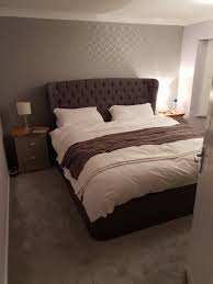 Grey Geo Bedroom Super King Bed Heaven Superking Bed Home Home Decor