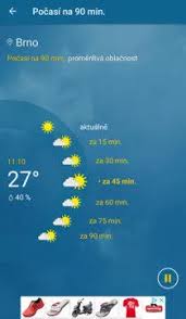 Na radaru lze poznat i výskyt krupobití (označeno bílou barvou). Aplikace Pocasi Radar Upozorneni Na Bourky I Pylove Zpravodajstvi