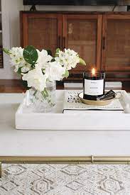 Accent your living room with a coffee, console, sofa or end table. Perfect Home Accent White Marble Tray Harlowe James Table Decor Living Room Coffe Table Decor Decorating Coffee Tables