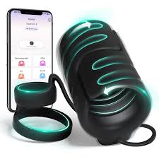 Male Sex Toys for Men Vibrator, 9 Vibrating Stretchy Male Masturbator with  2 Cock Penis Ring,