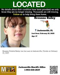 UPDATE LOCATED REMOVED FROM NCMEC Breanna Nichole Bailey was last seen in  Jacksonville, Florida