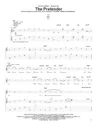 Keep you in the dark you know they all, pretend keep you in the dark and so it all, began. The Pretender Noten Foo Fighters Gitarrentabulatur