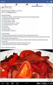 Daging Masak Merah Thai Recipes Low Calorie Dinners Savoury Dishes