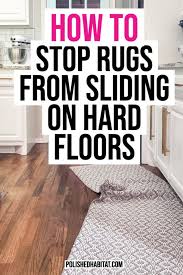 We Ve Tried Multiple Solutions And Finally Found One That Works How To Keep Rugs From Sliding On Wood Floors Also Words On Tile Co In 2020 Rugs Hard Floor Flooring