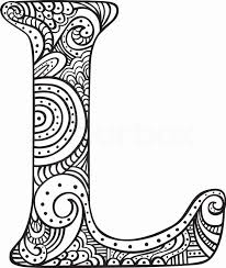 Letter L Coloring Page Awesome Hand Drawn Capital Letter L In Black Coloring Sheet For In 2020 Lettering Alphabet Alphabet Coloring Pages Coloring Pages