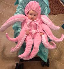 Cutest Baby Octopus Ever I Can Say That Because She S My Baby And I Made Her Costume Cute Baby Costumes Newborn Halloween Costumes First Halloween Costumes