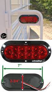 Optronics Led Trailer Tail Light Stop Turn Tail Submersible 10 Diode Oval Red Lens Optro Led Trailer Tail Lights Waterproof Led Lights Trailer Diy