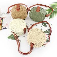 Round woven rattan bags on ebay. Women Summer Rattan Bag 2019 Round Straw Bags Handmade Woven Beach Cross Body Bag Circle Bohemia Handbag Bali Box Dropshipping Shoulder Bags Aliexpress