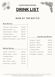 Menu - Aldeia Bianca Kerimaa Finland