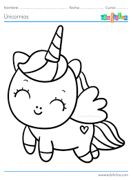 Dibujos De Unicornios Para Colorear Bebes