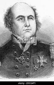 Portrait of John Franklin (1786-1847), English official, explorer and  writer, missing in an expedition in search of the Northwest Passage. Old  19th century engraving from Le Tour du Monde 1860 Stock Photo