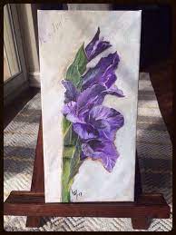 My Realistic Gladiolus Painting Painting Flower Painting Canvas Painting