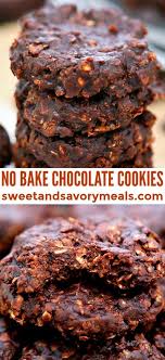 Chocolate Peanut Butter No Bake Cookies Video Sweet And Savory Meals Recipe No Bake Cookies Dessert Recipes Baking