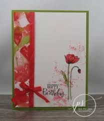 Birth Month Flower Grow Kit Canada Birthday Poppies Using The Peaceful Poppies Bundle In 2020 Karten Basteln Blumenkarten Blumen Basteln Aus Papier