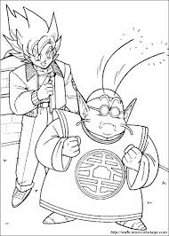 Ausmalbilder Dragon Ball Z Bild Meister Kaio Und Son Goku