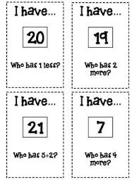 Black And White Cool Math Game I Have Who Has Morning Meeting Game 1st Grade Math Games 1st Grade Math Meeting Games