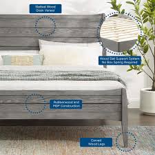 This platform bed arrived in 2 days in 2 large boxes. Georgia Wood Platform Bed Contemporary Modern Furniture Modway