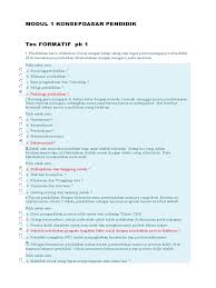 Kumpulan kunci jawaban bahasa indonesia lengkap kelas 10 11 12 semester 1 dan 2. Kunci Jawaban Tes Formatif