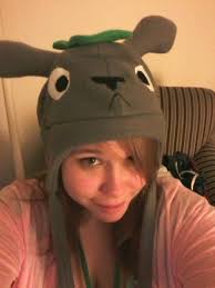 Totoro Hat With A Leaf On His Head Totoro Hat Hats Baseball Hats