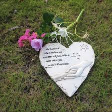 Limited time sale easy return. Jhb Pet Memorial Stepping Stone Heart Shape For Garden Decor Dog Or Cat For Garden Backyard Marker Grave Tombstone White Heart Buy Online In Faroe Islands At Faroe Desertcart Com Productid 64694531