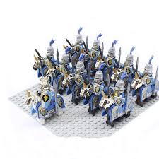 11pcs Medieval Knight Blue Lion Cavalry Soldiers Minifigures Compatible Lego Knight Vanytoy Com Lego Minifigures Toys Lego Knights Lego Custom Minifigures Lego Kingdoms