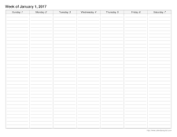 All monthly calendars are offered free of charge. Printable Lined Weekly Calendar Templates At Allbusinesstemplates Com