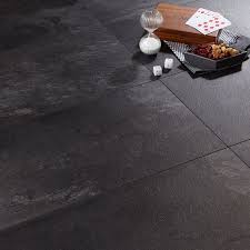 black slate floor tiles b&q