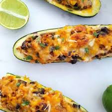 Share our southwest zucchini boats recipe. Stuffed Zucchini Boats Vegetarian Mexican Style Mom Foodie