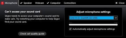With this method, you can generate multiple virtual sound cards on one computer. Error Message Skype Cannot Access Your Sound Card Microsoft Community