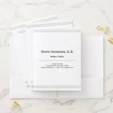 Clean Notary Public Pocket Folder Zazzle Com Pocket Folder Design Pocket Folder Folder Design