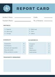 Homeschool Report Card Template Middle School 5 Templates Example Templates Example School Report Card Report Card Template Report Card